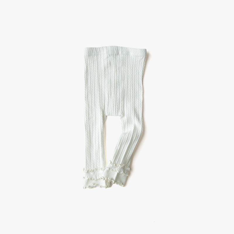 Girls' Thin Combed Cotton Leggings | Cropped | Six Colors