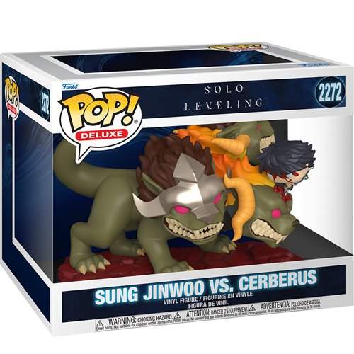 Funko Pop Figure | Solo Leveling Jinwoo Versus Cerberus | Deluxe Edition