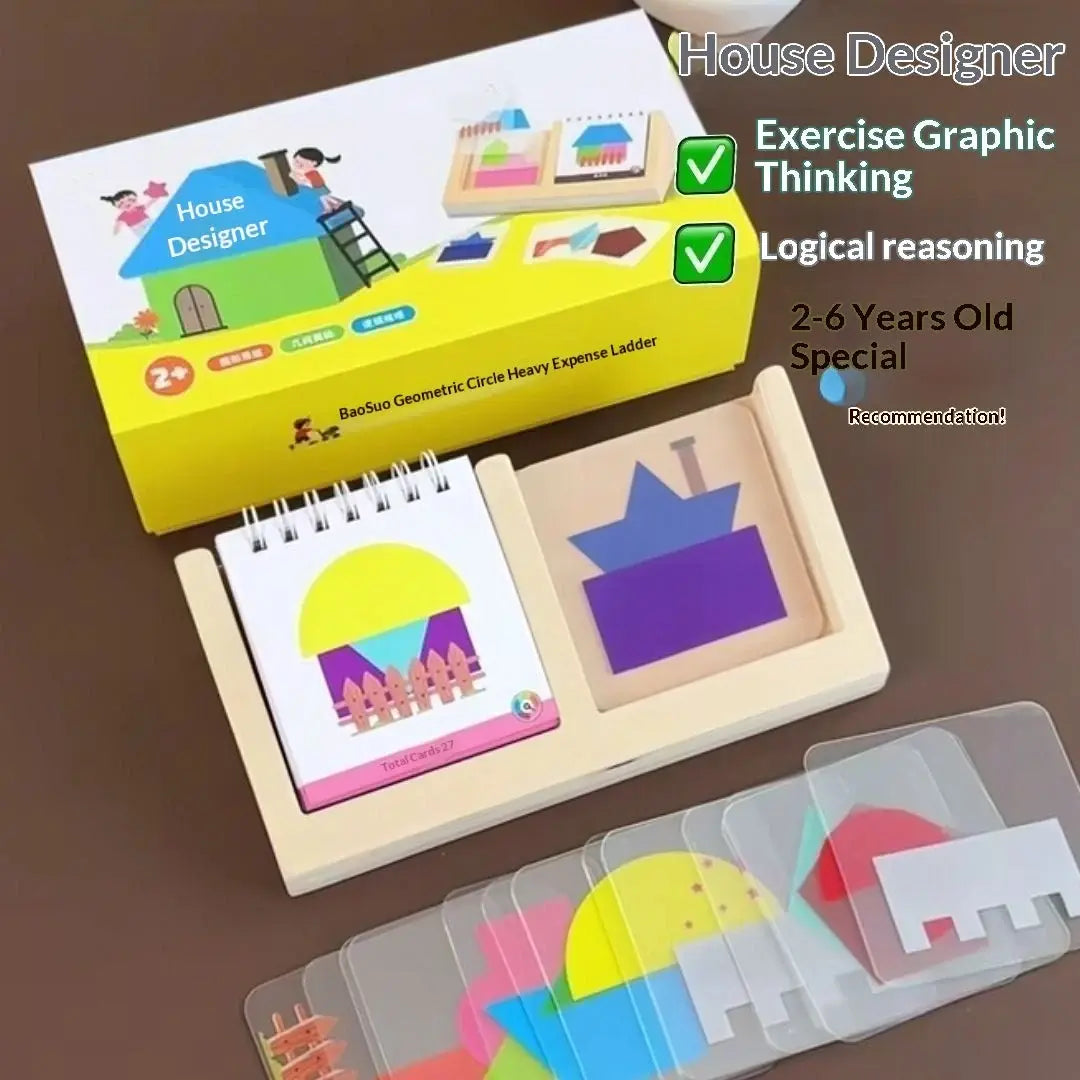 House Designer Building Block Puzzle | Spatial Reasoning
