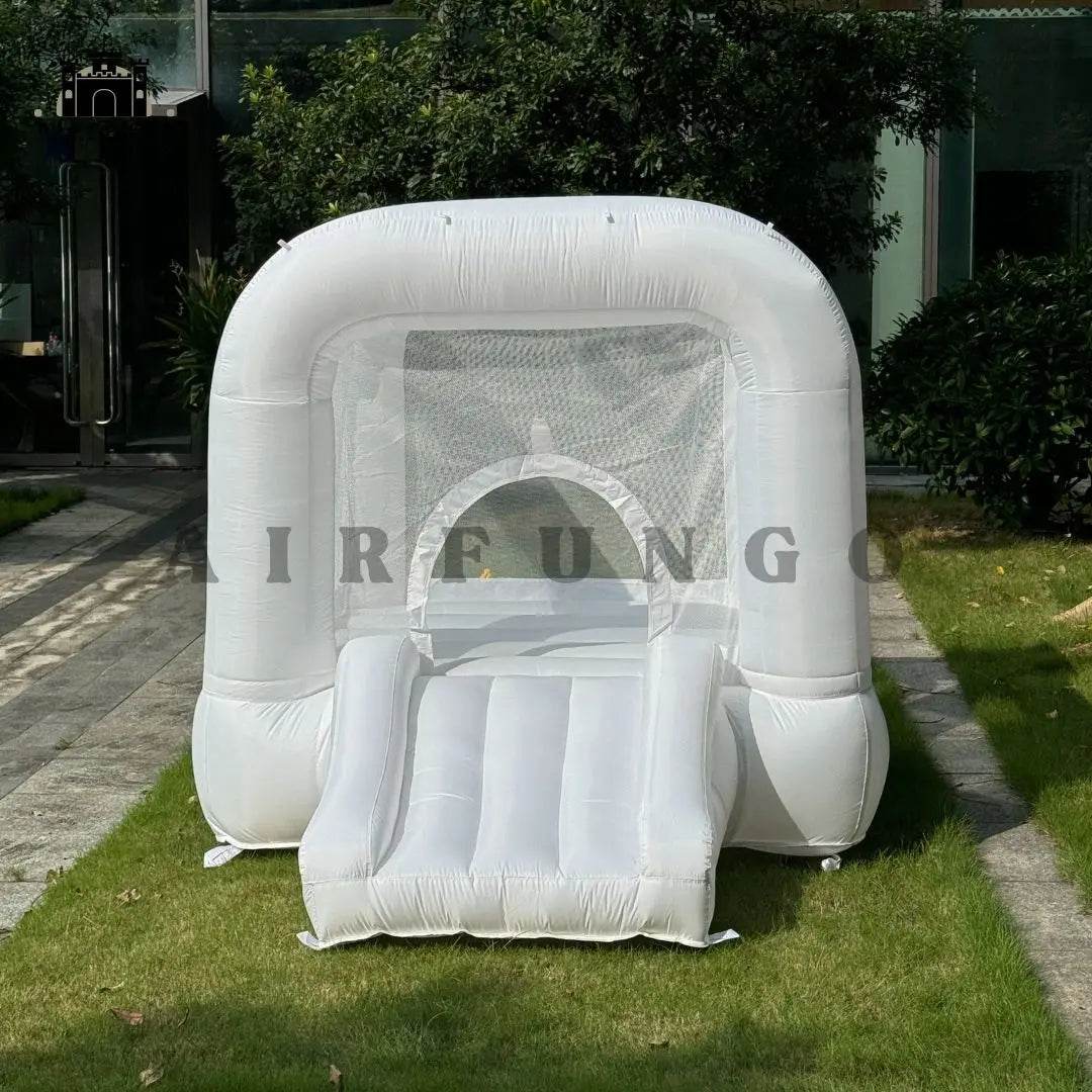 8ft White Bounce House Indoor Outdoor Softplay Inflatable Bouncer - ToylandEU