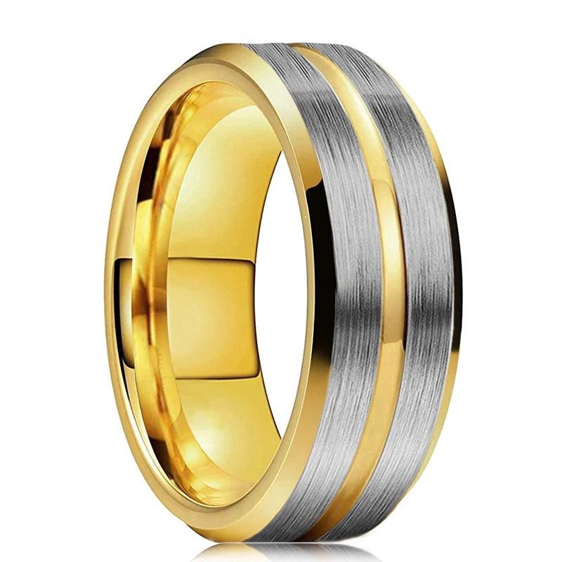 8mm Stainless Steel Wedding Band | Unisex Silver | Toylandeu™