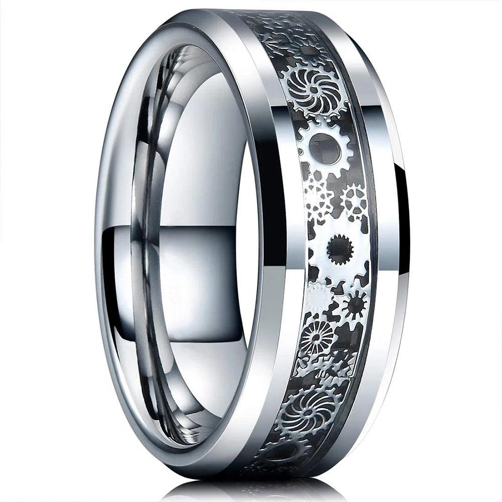 8mm Stainless Steel Wedding Band | Unisex Silver | Toylandeu™