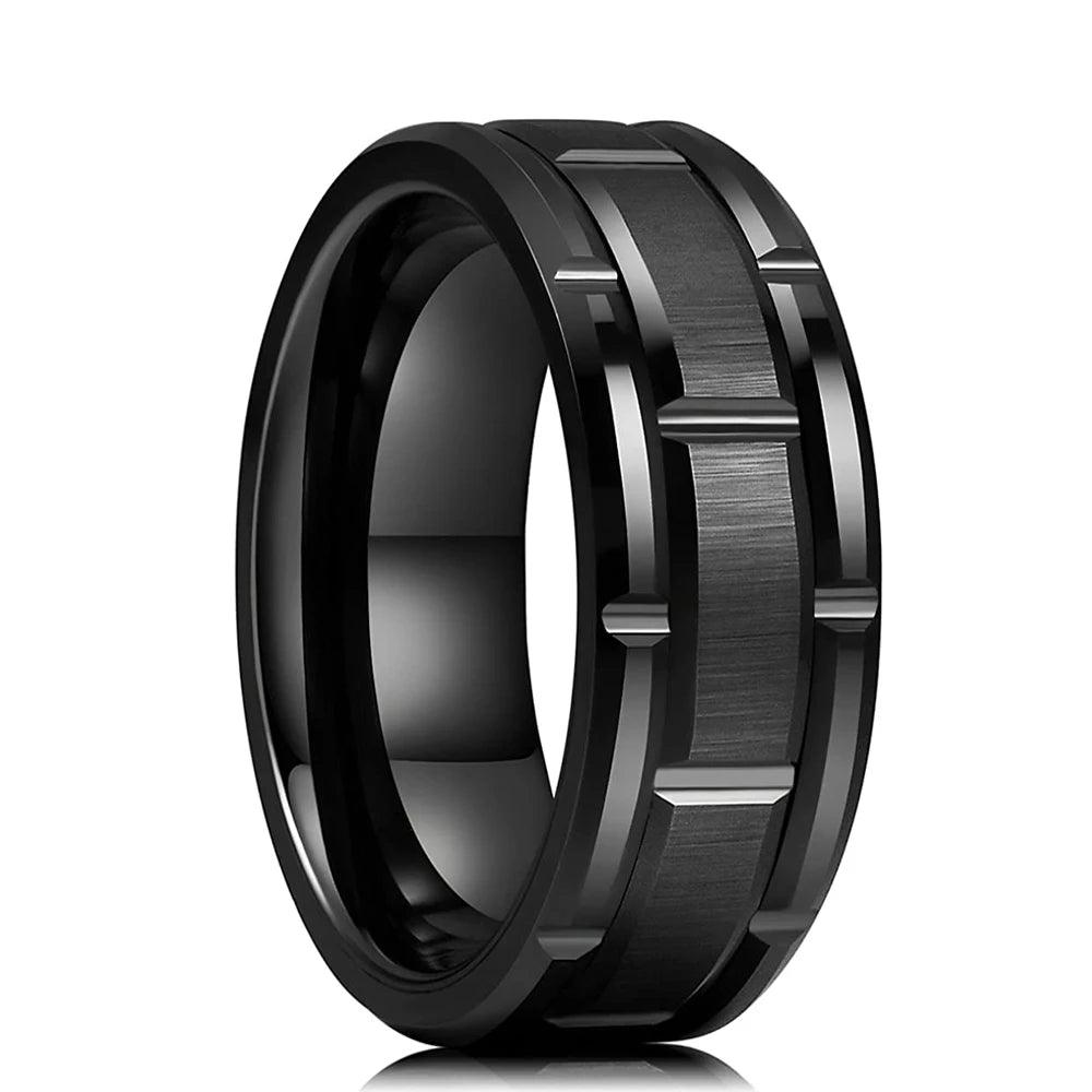 8mm Stainless Steel Wedding Band | Unisex Silver | Toylandeu™