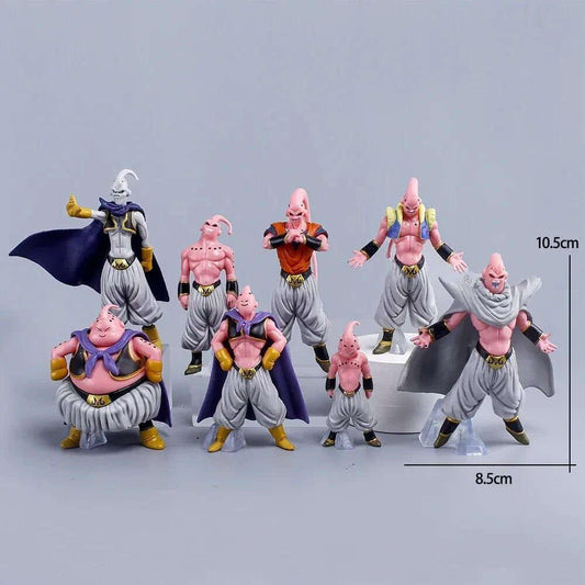 8pcs Majin Buu Dragon Ball Z Figure Set, Super Evil Kid Innocent Fat Dragon Ball Super Figurines