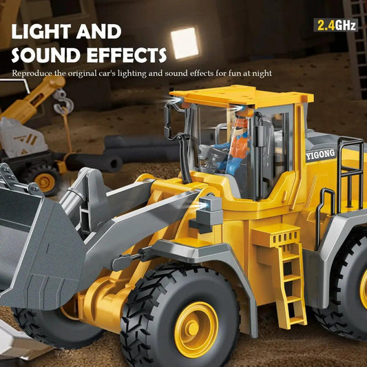  9-Channel RC Bulldozer Durable 2.4G Remote Control Toy -  ToylandEU™