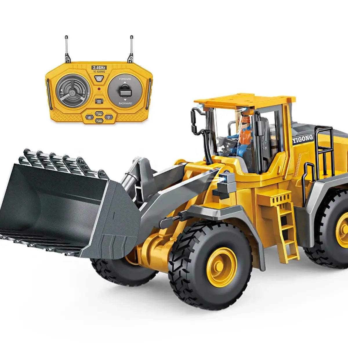  9-Channel RC Bulldozer Durable 2.4G Remote Control Toy -  ToylandEU™