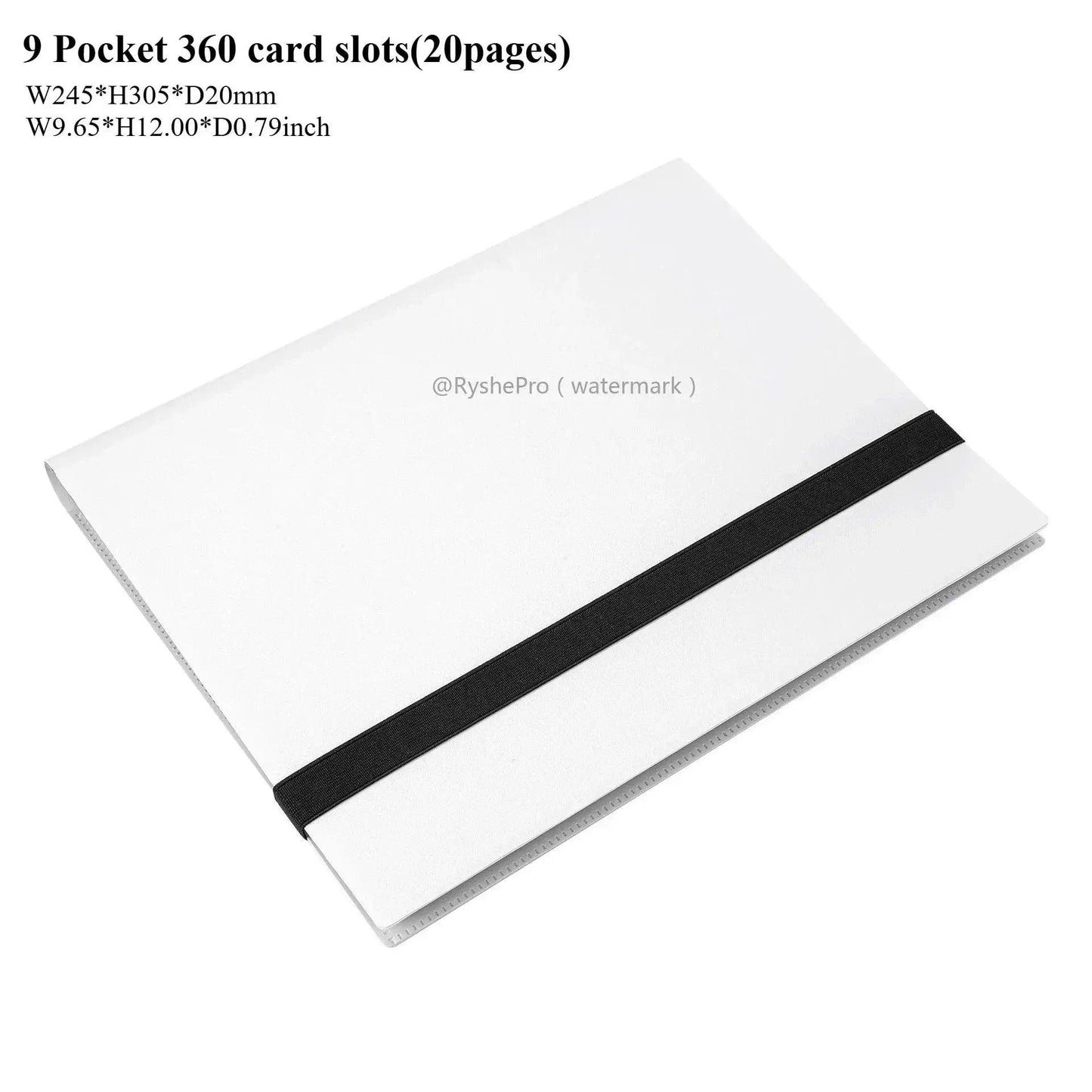  9 Pocket Trading Card Binder Side Pockets Slim -  ToylandEU™