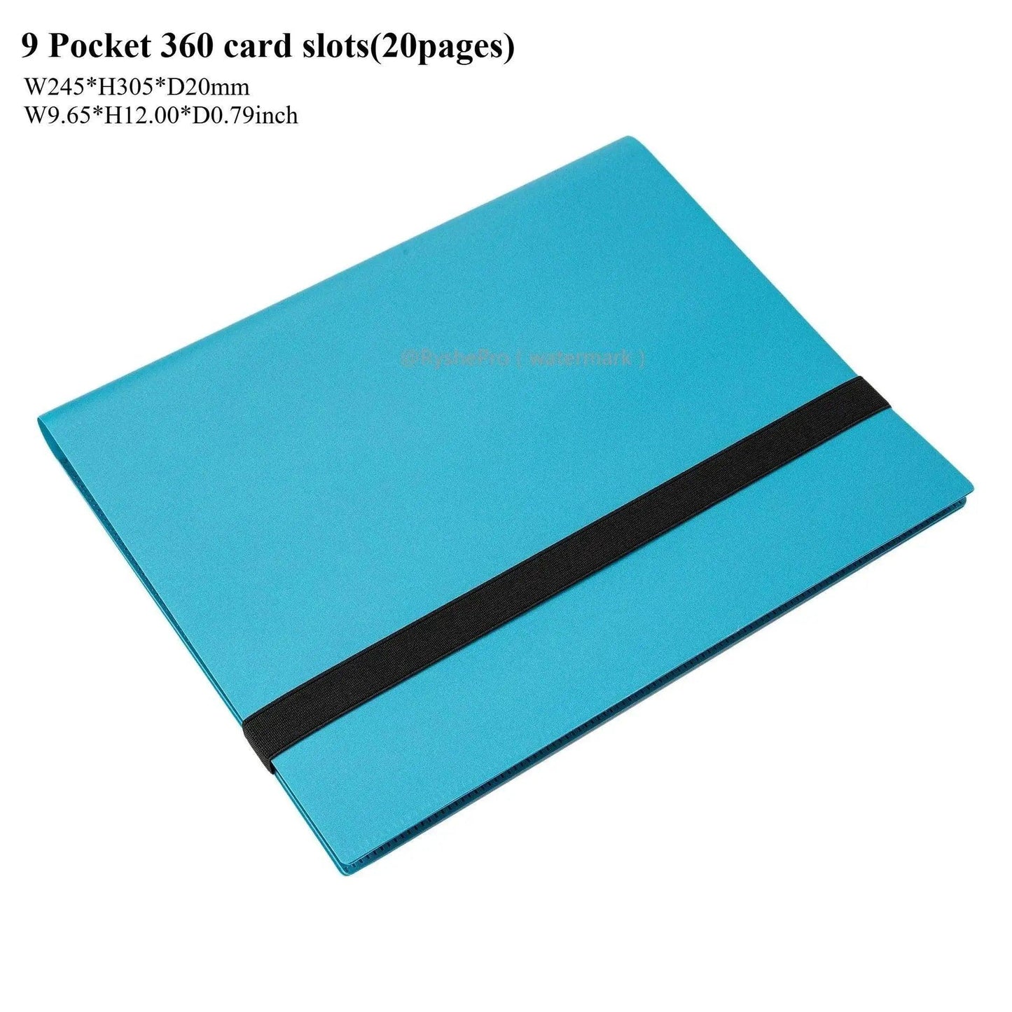  9 Pocket Trading Card Binder Side Pockets Slim -  ToylandEU™