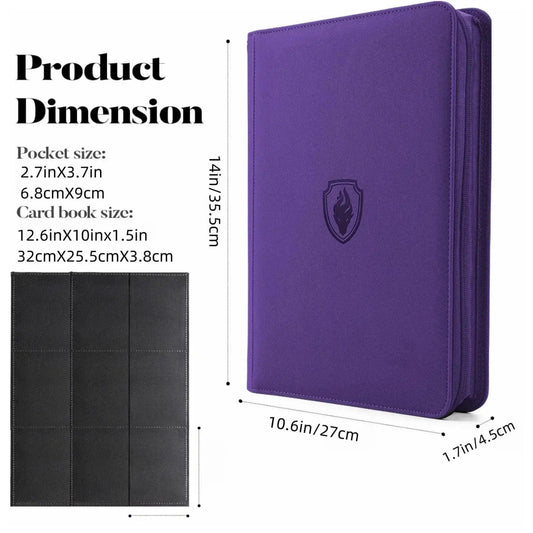  9 Pocket Zipper Card Binder For Trading Cards PU -  ToylandEU™