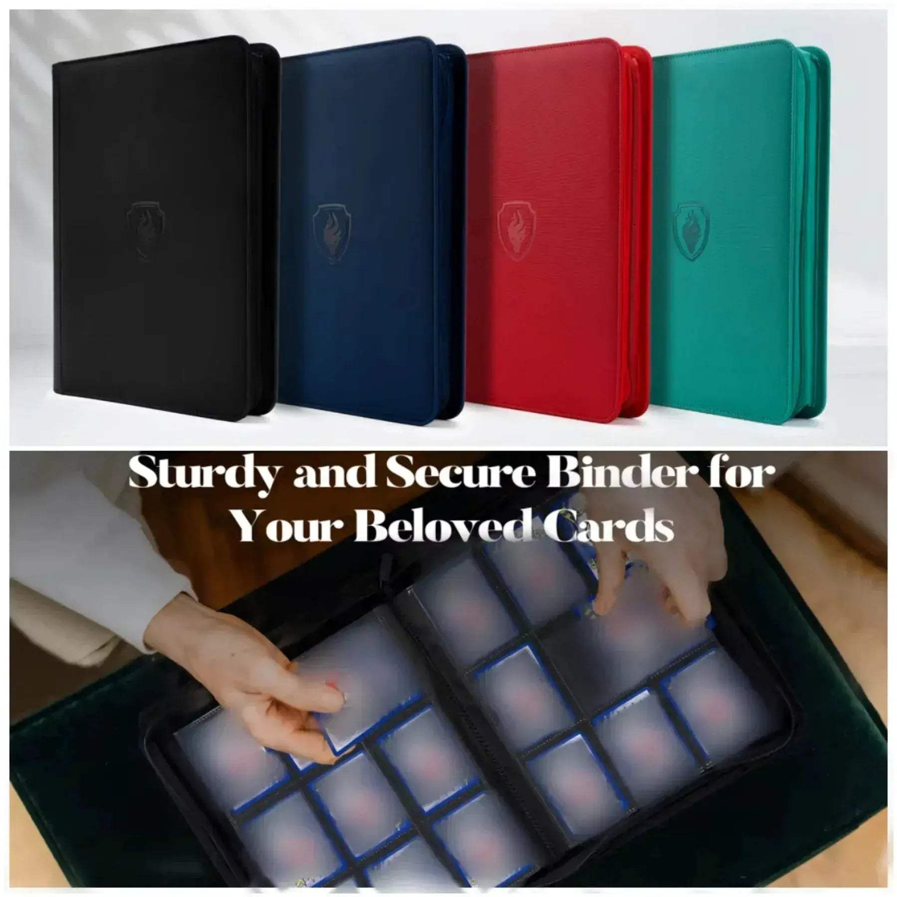 9 Pocket Zipper Card Binder for Trading Cards Durable PU - ToylandEU