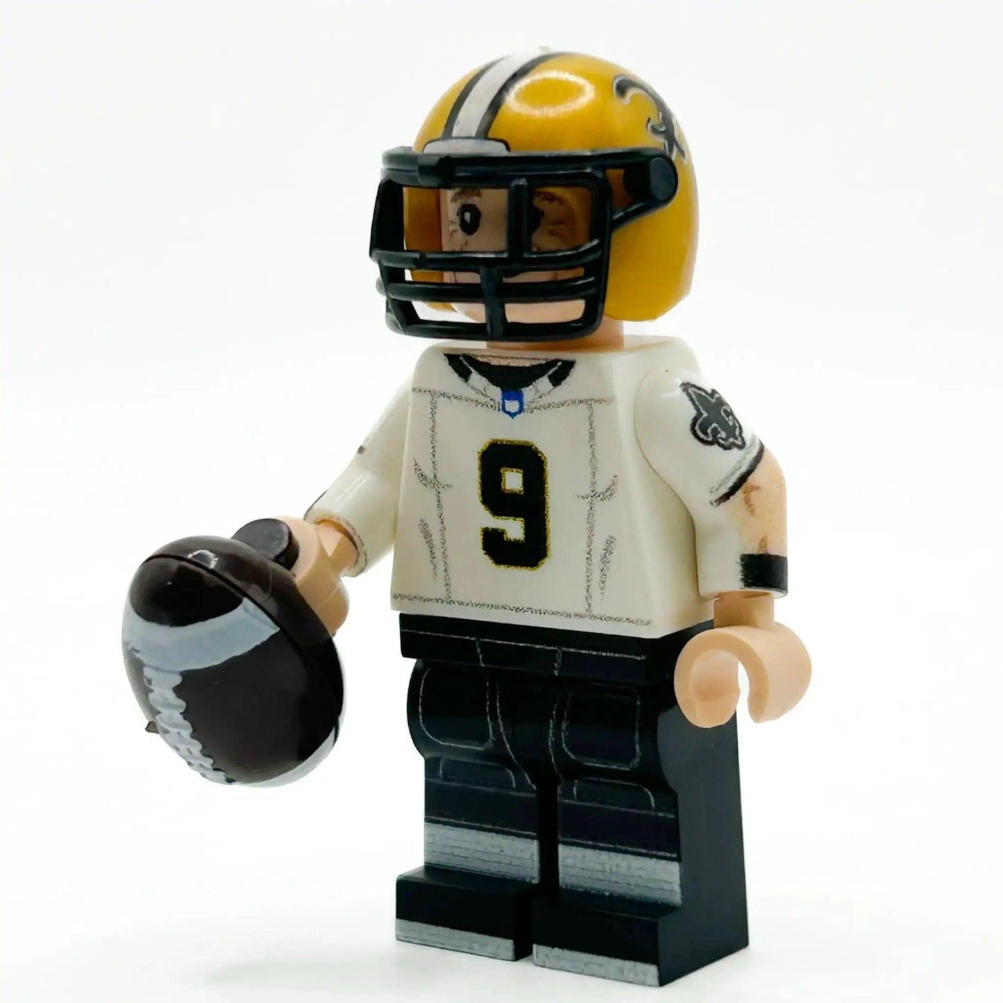  #9 QB New Orleans Football Player Minifig made using LEGO parts - B3 Customs -  ToylandEU™