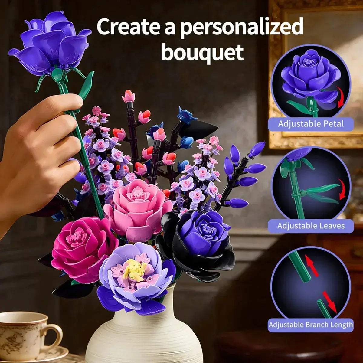 9-in-1 Bouquet Building Blocks Educational Toy Set - ToylandEU