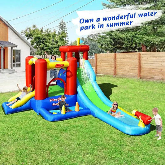  9-in-1 Inflatable Water Slide Bounce House Durable -  ToylandEU™