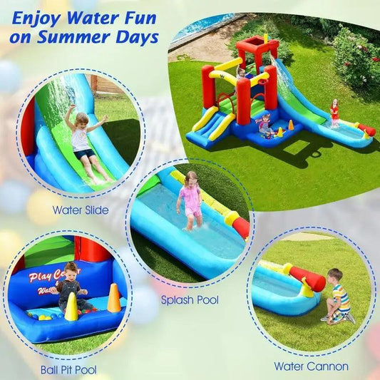  9-in-1 Inflatable Water Slide Bounce House Durable -  ToylandEU™