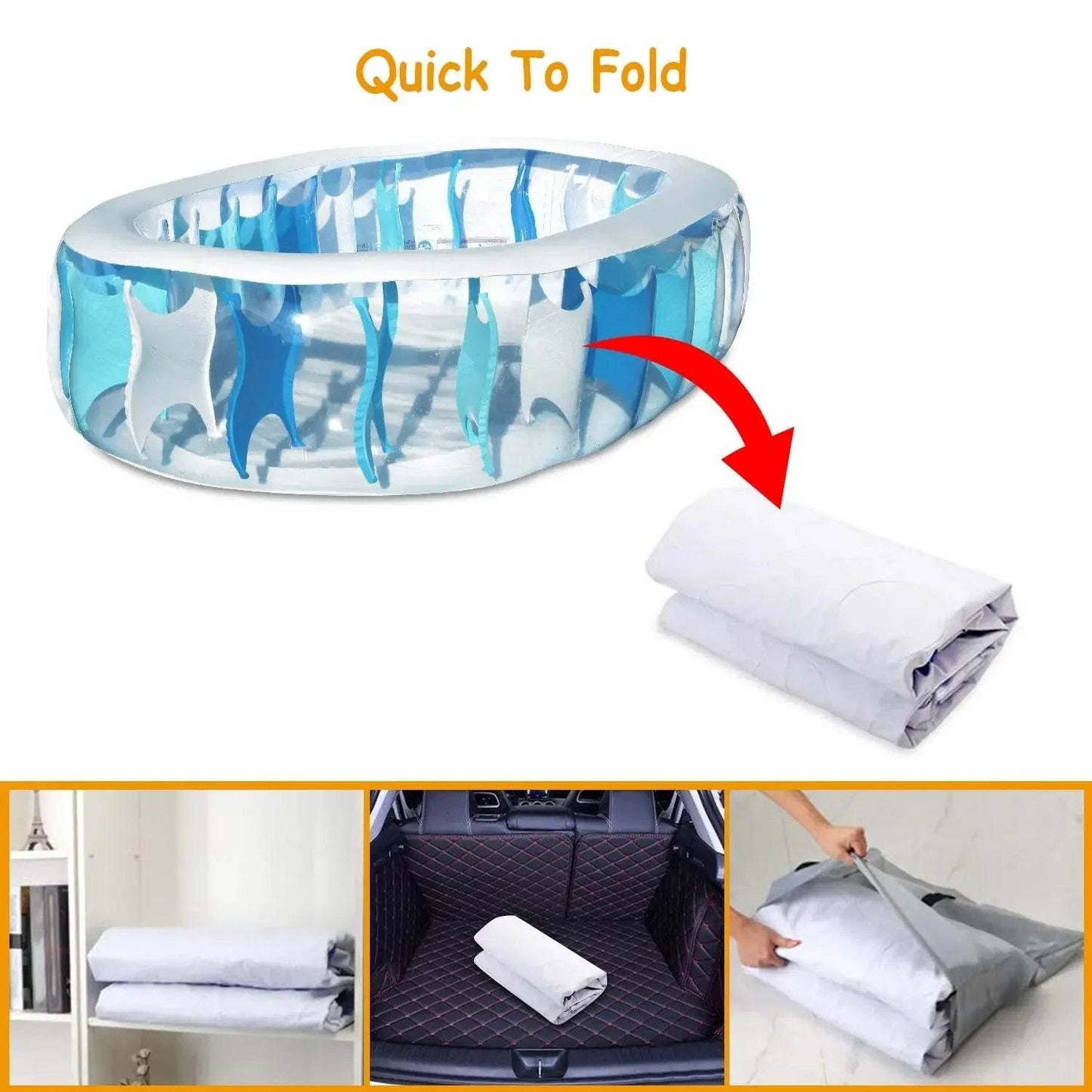 90×60×20In Inflatable Swimming Pool For Kids Family Fun - ToylandEU