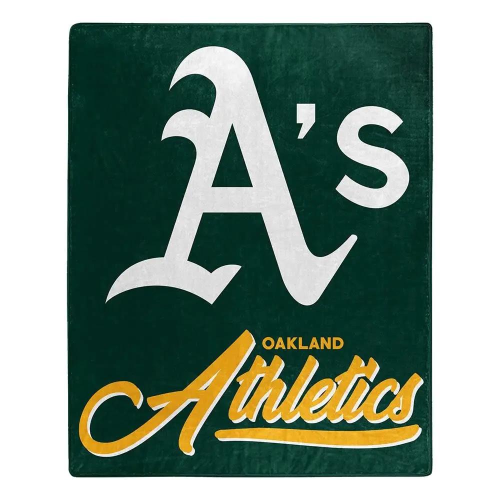 Oakland Athletics Blanket 50x60 Raschel Signature Design