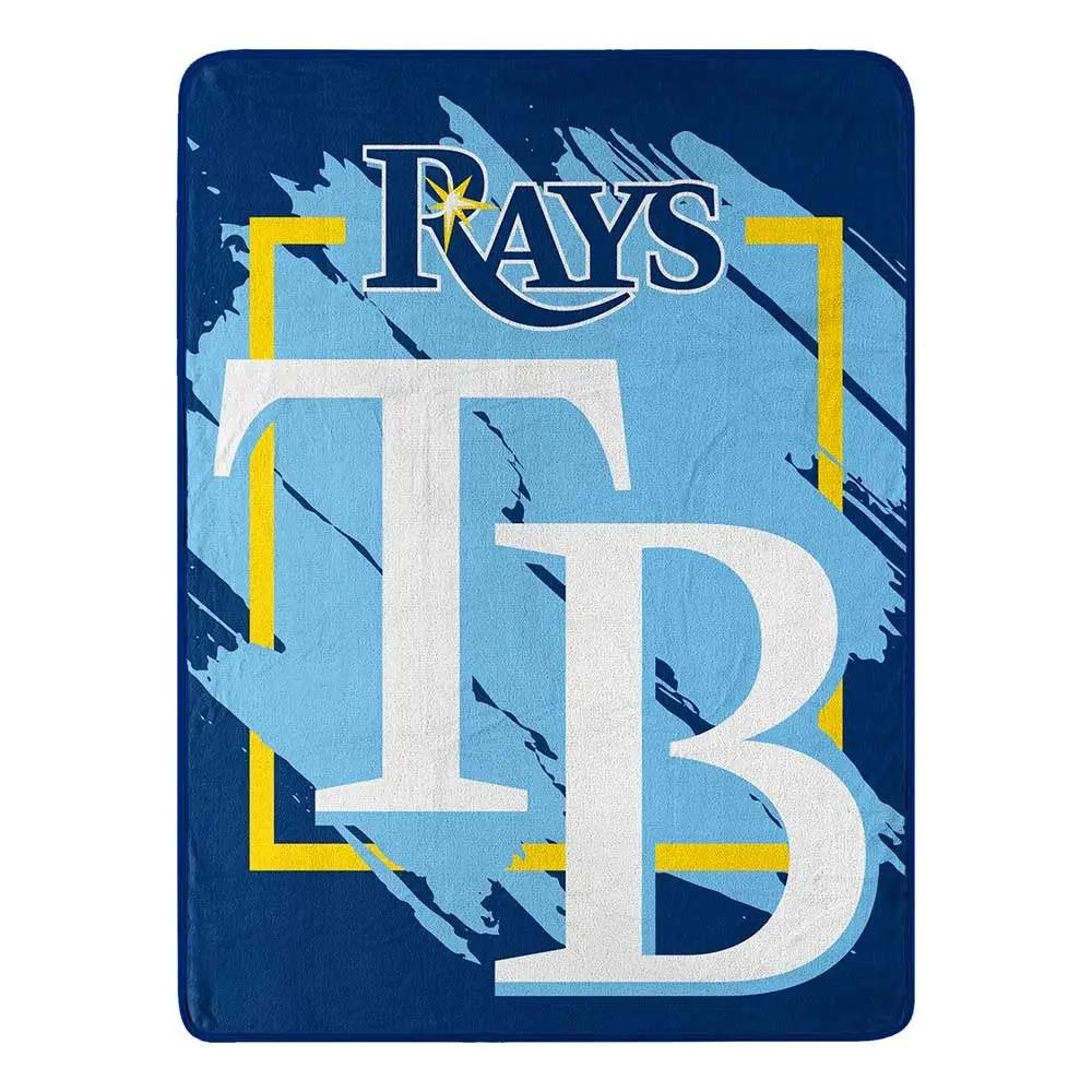 Tampa Bay Rays Blanket 46x60 Micro Raschel Dimensional Design Rolled