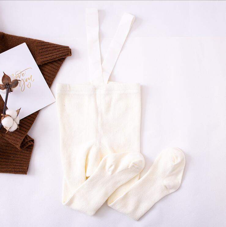 Cottie Cotton High-Waist Suspender Leggings | Sizes S-L | 0-3 Years