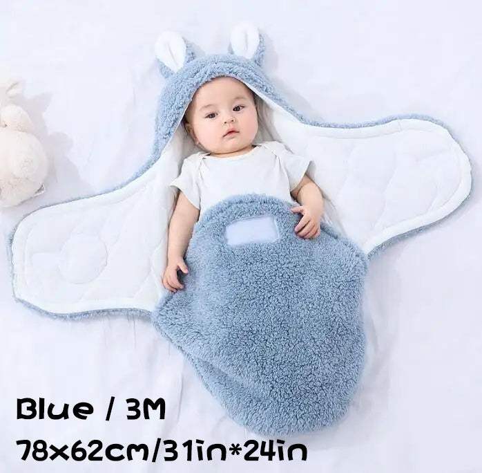 Super Soft Baby Sleeping Bag | Fluffy Fleece Swaddle Blanket | Unisex