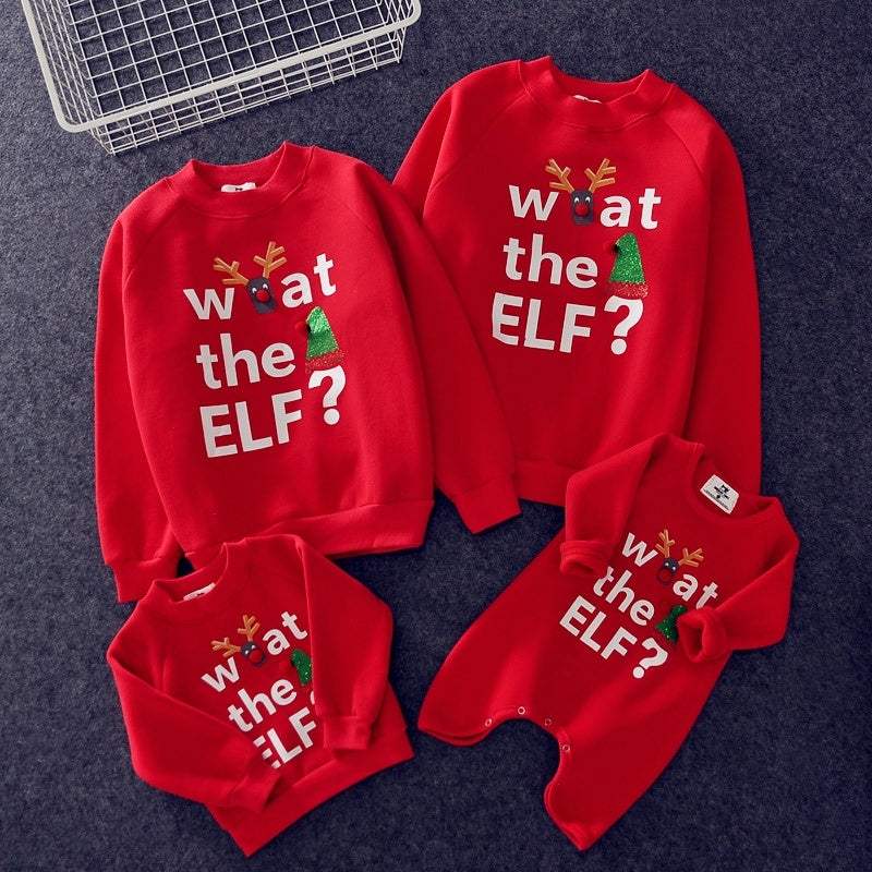 Kids' Christmas Cotton Clothes Set | Cartoon Animation | Unisex