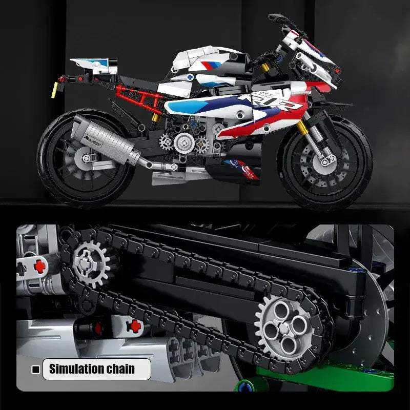 912Pcs Motorcycle Building Blocks Speedy Supercar Model - ToylandEU