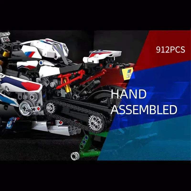 912Pcs Motorcycle Building Blocks Speedy Supercar Model - ToylandEU