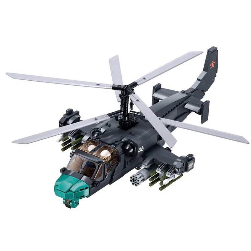 913PCS KA-52S Attack Helicopter Building Blocks Toys For Kids - ToylandEU