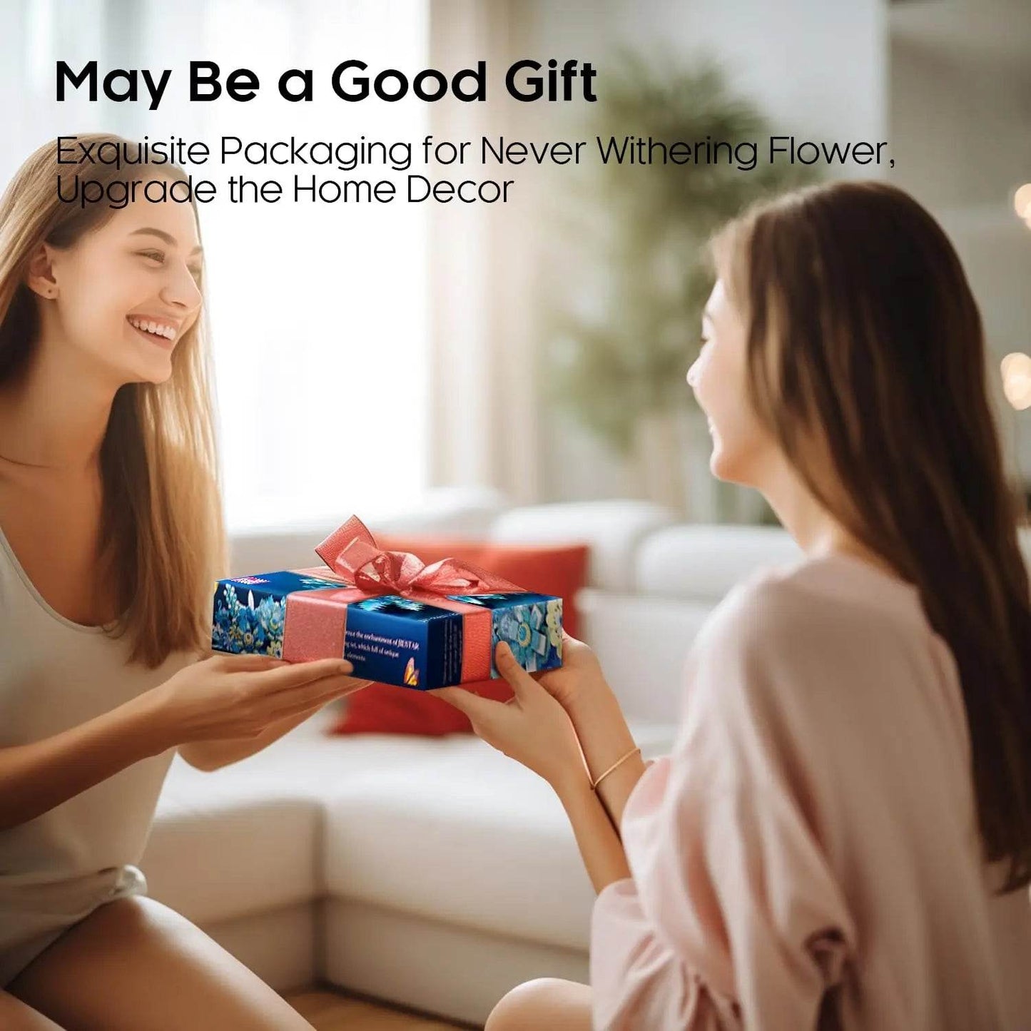 917PCS Preserved Flower Bouquet Building Blocks Fantasy Blue Flowers Assembly Model Bricks Toy Creative Home Decor Gift - ToylandEU