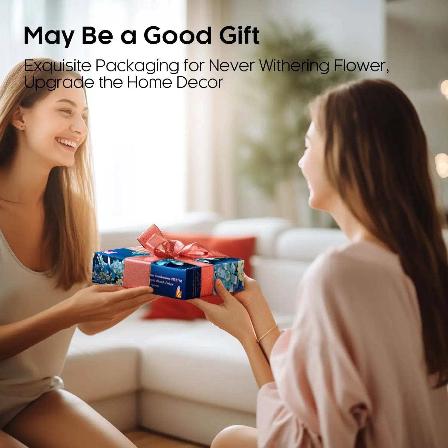 917PCS Preserved Flower Bouquet Building Blocks Fantasy Blue Flowers Assembly Model Bricks Toy Creative Home Decor Gift - ToylandEU