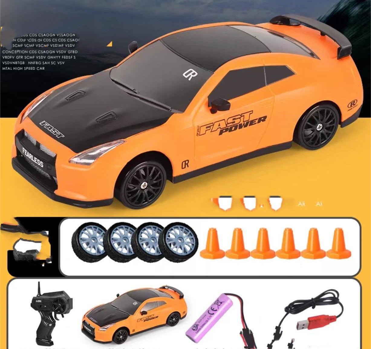 High-Speed 2.4G Remote Control Drift Racing Car Toy for Children - GTR Model AE86 Vehicle - ToylandEU