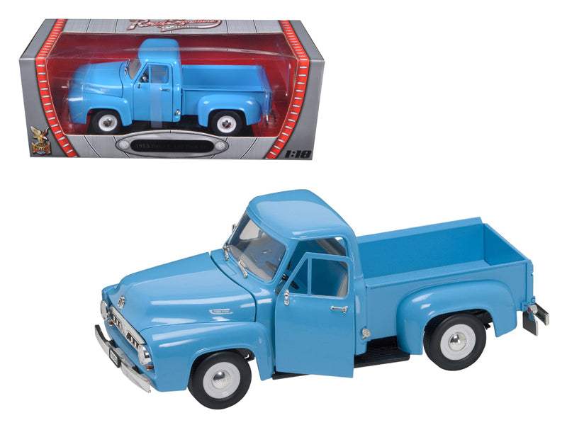 Diecast Truck Model | 1/18 Scale | 1953 Ford F-100 | Light Blue Color