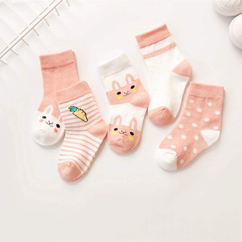 Baby Cartoon Combed Cotton Socks And Stockings | Jacquard
