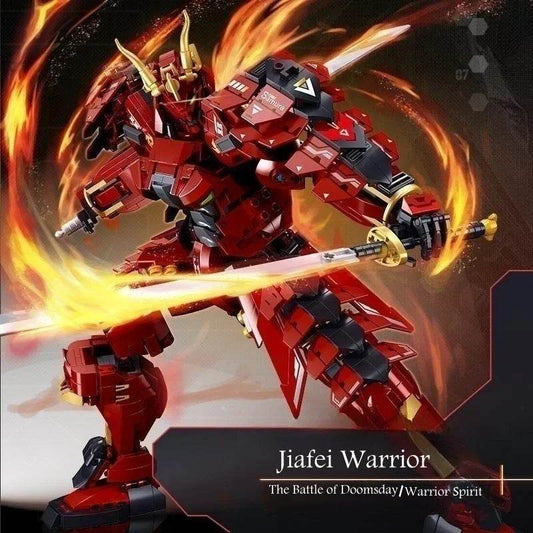 923PCS Flame War Warrior Mecha Building Blocks Model Toys - ToylandEU