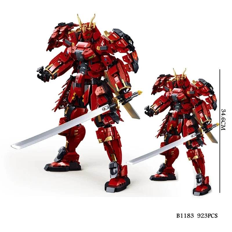 923PCS Flame War Warrior Mecha Building Blocks Model Toys - ToylandEU