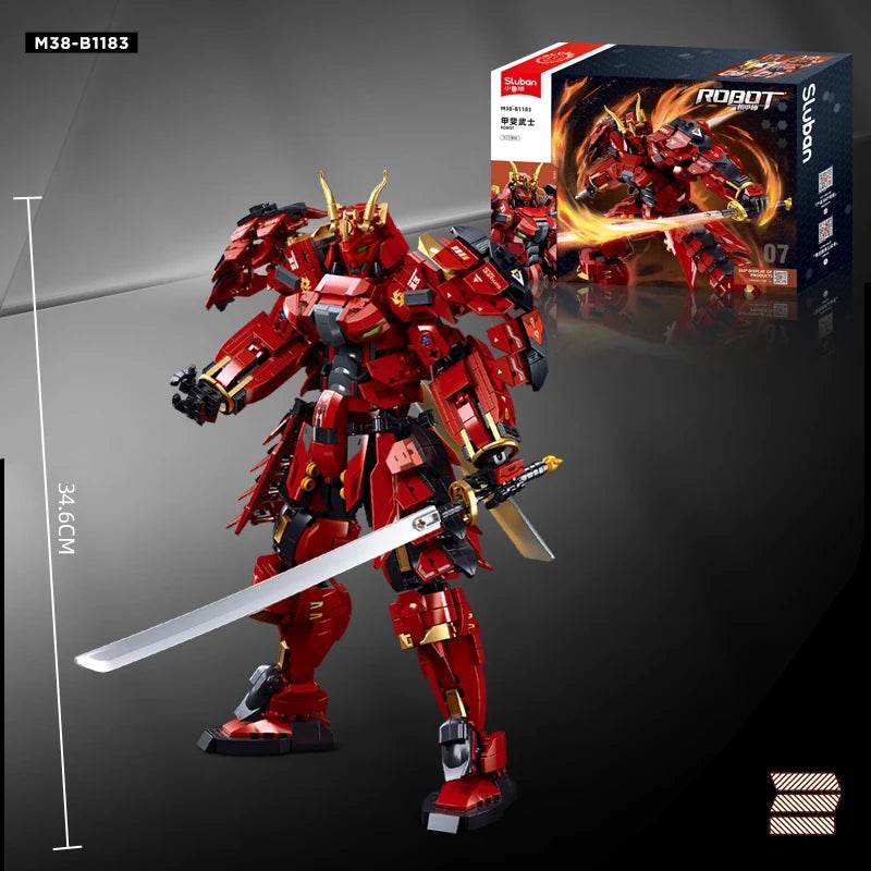 923PCS Flame War Warrior Mecha Building Blocks Model Toys - ToylandEU