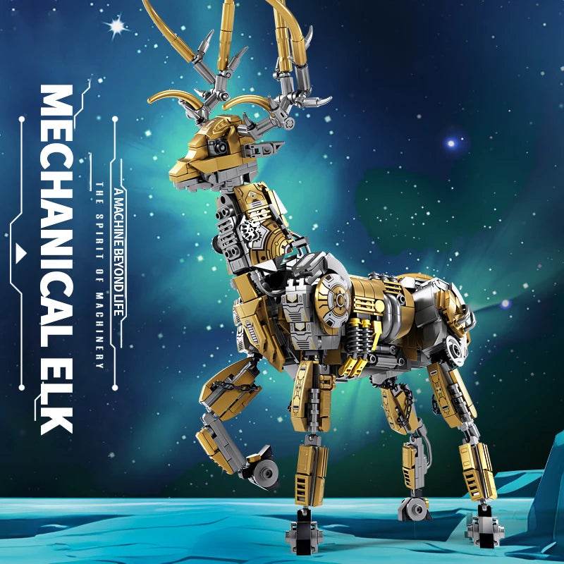 924PCS Mechanical Elk Building Blocks Creative Animal Robot Model - ToylandEU