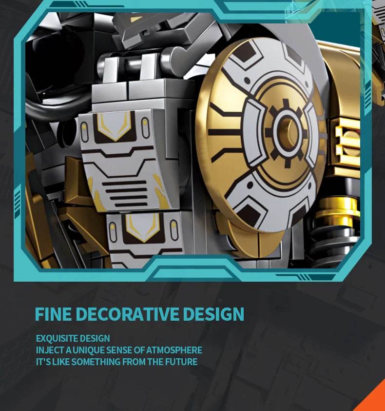 924PCS Mechanical Elk Building Blocks Creative Animal Robot Model - ToylandEU