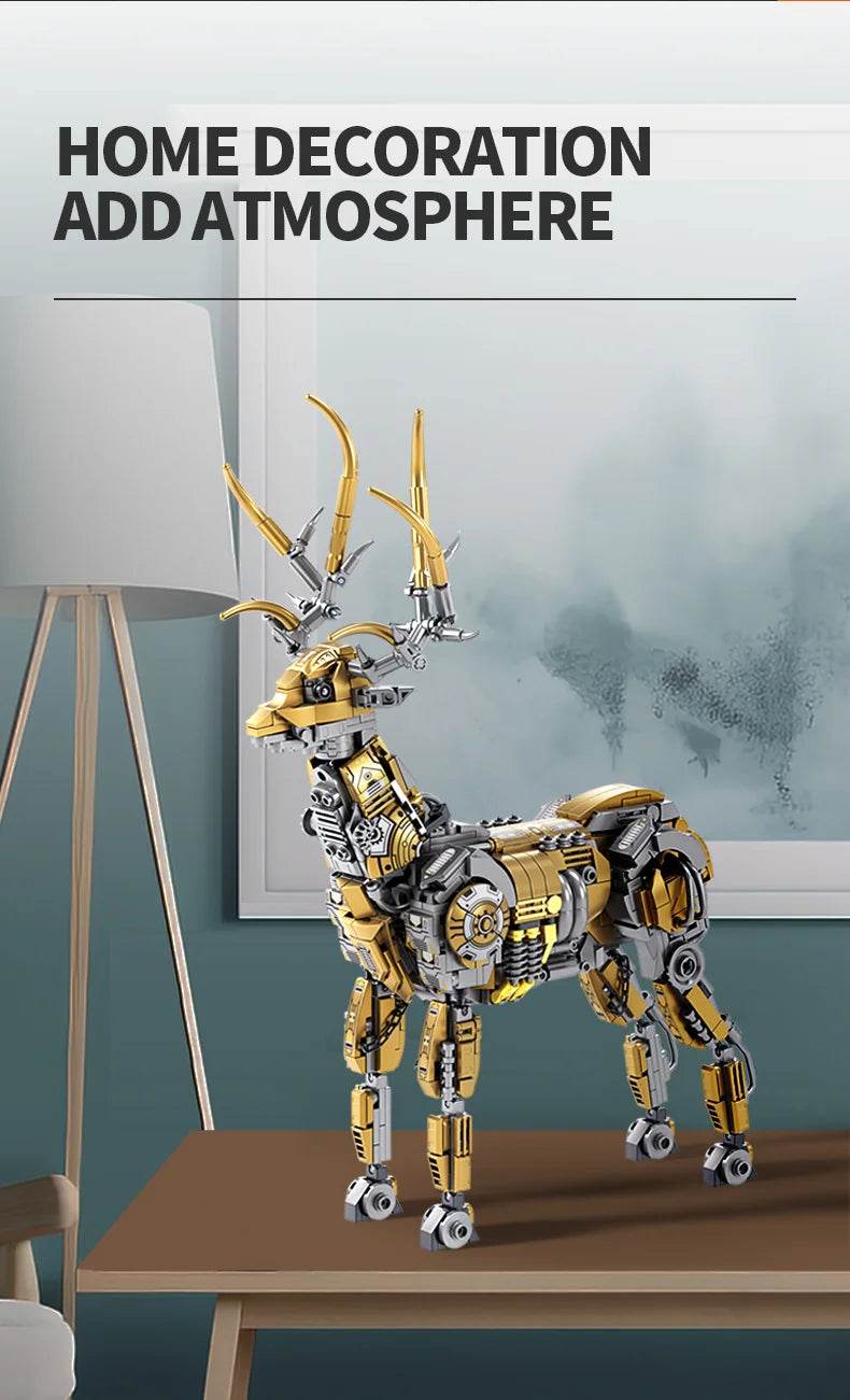 924PCS Mechanical Elk Building Blocks Creative Animal Robot Model - ToylandEU