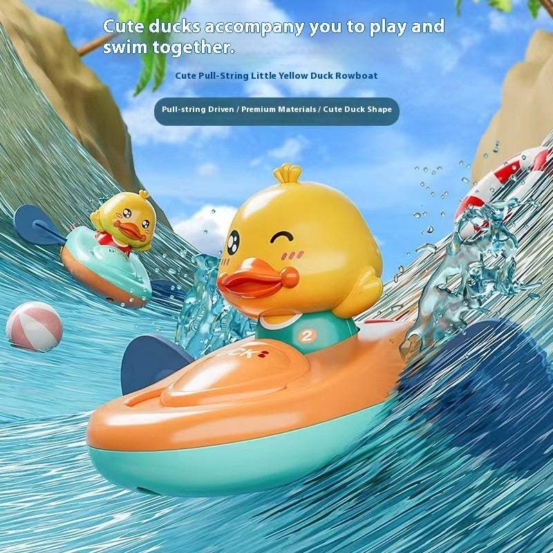 Yellow Duck Kayak Bath Toy | Plastic | Bath Toys