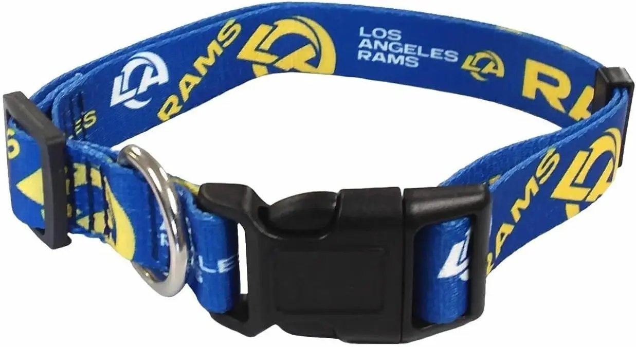 Los Angeles Rams Pet Collar Size M