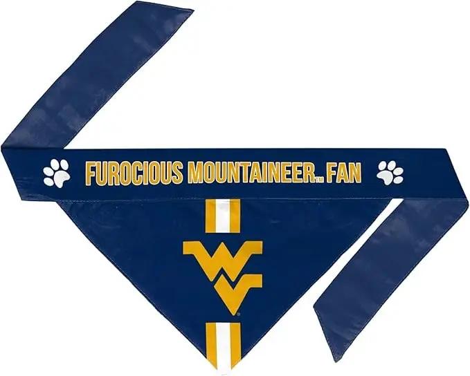 West Virginia Mountaineers Pet Bandanna Size S