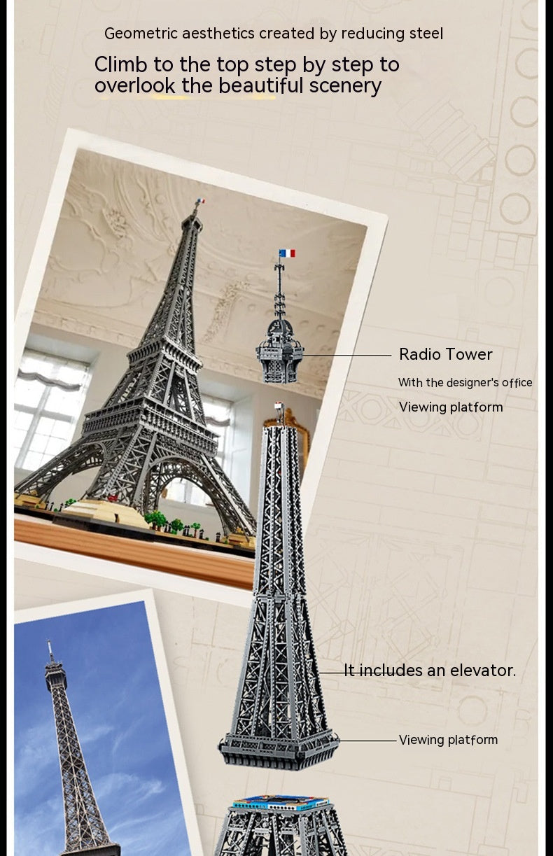 Eiffel Tower Challenging Building Block Model - ToylandEU