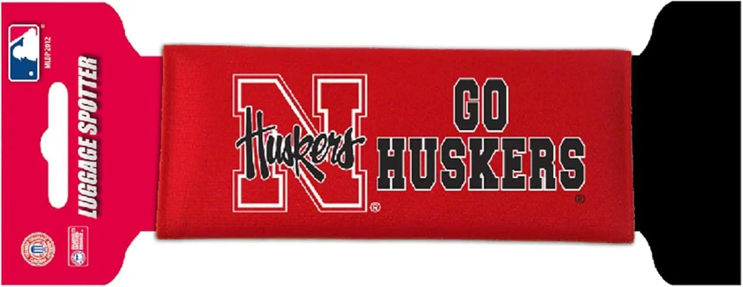 Nebraska Cornhuskers Single Luggage Spotter Script Logo