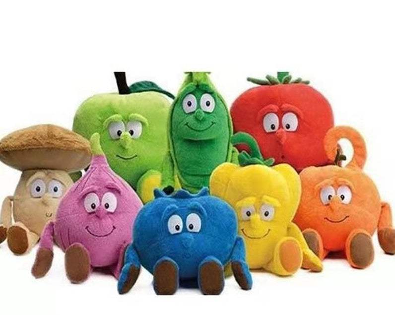 Pumpkin And Watermelon Plush Toys | Vegetables And Fruits