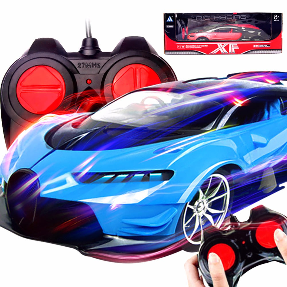 Remote Control Racing Car 116 Model with LED Lights and Airflow Line Body