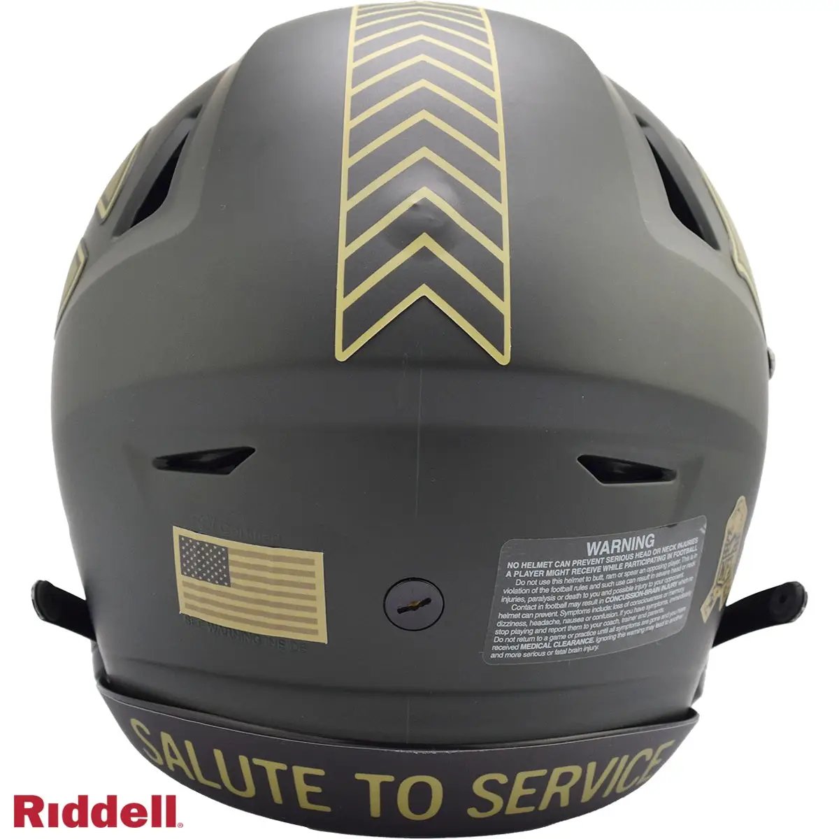 Chicago Bears Helmet Riddell Authentic Full Size SpeedFlex Style Salute To Service 2025