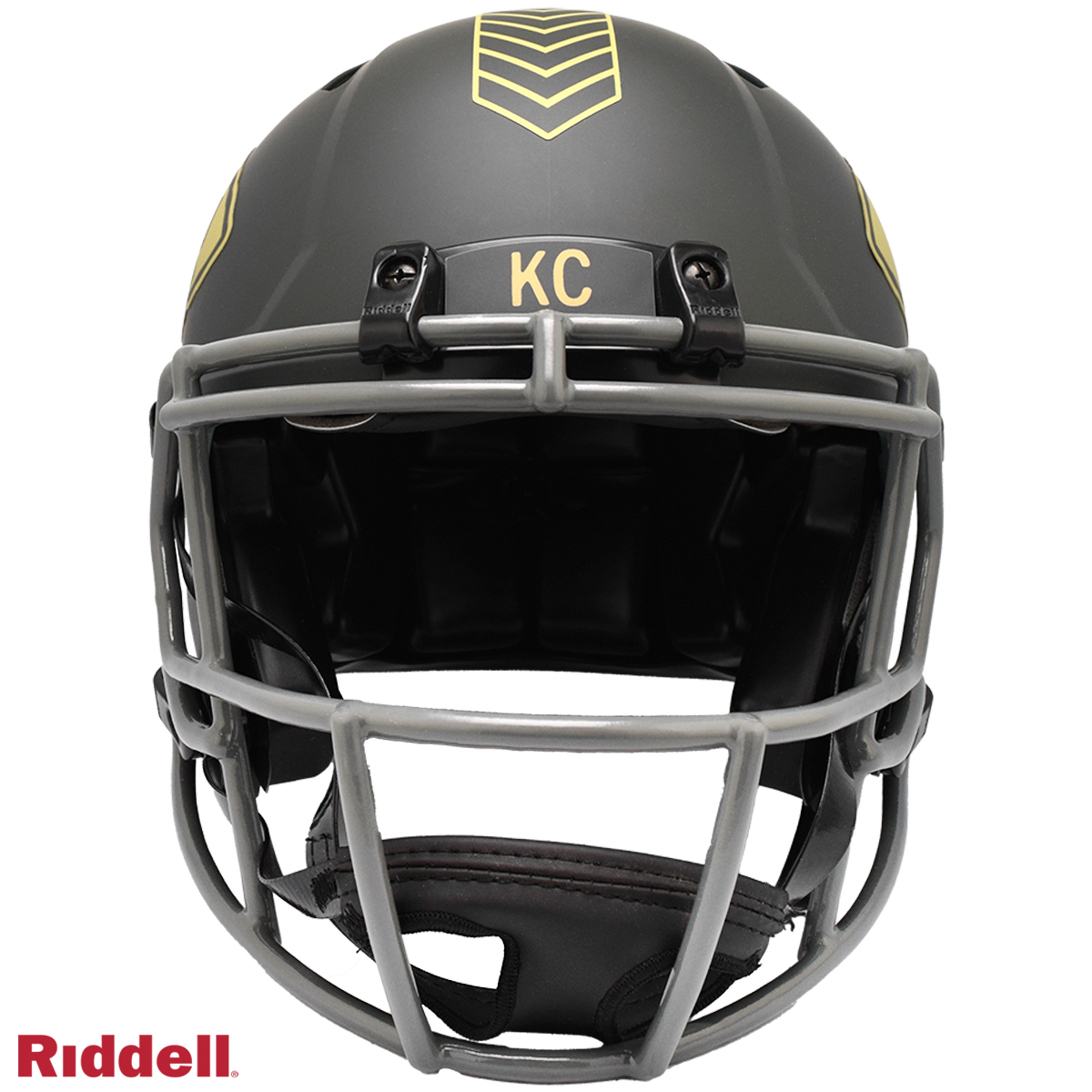 Kansas City Chiefs Helmet Riddell Authentic Full Size Speed Style Salute To Service 2025