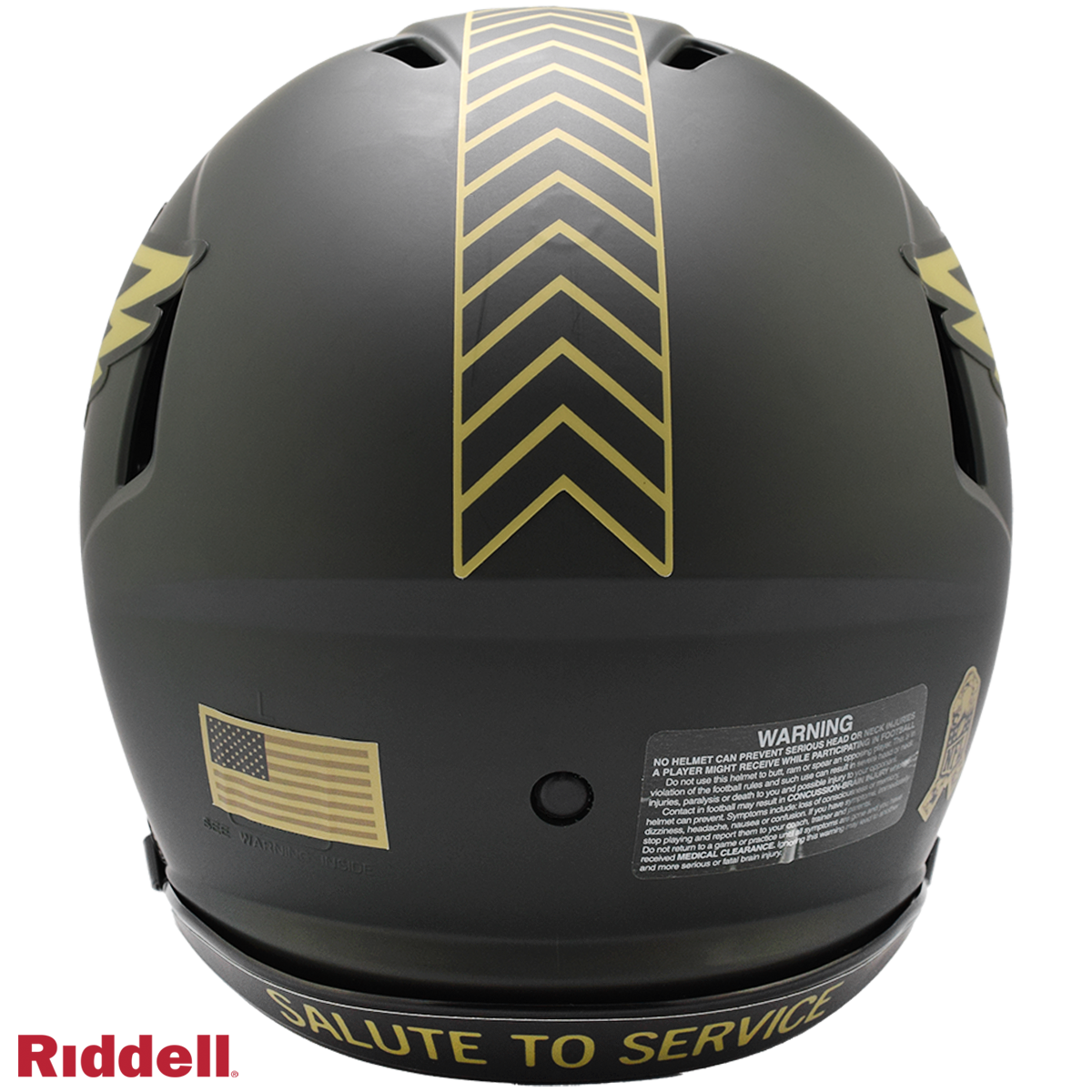Philadelphia Eagles Helmet Riddell Authentic Full Size Speed Style Salute To Service 2025