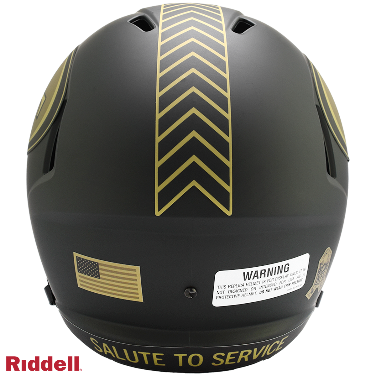 San Francisco 49ers Helmet Riddell Replica Full Size Speed Style Salute To Service 2025