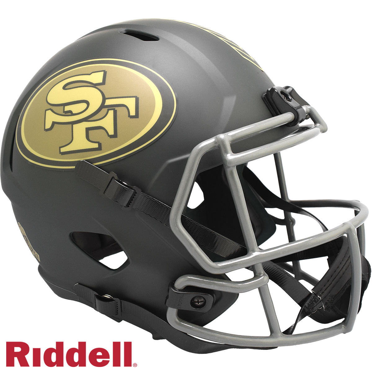 San Francisco 49ers Helmet Riddell Replica Full Size Speed Style Salute To Service 2025
